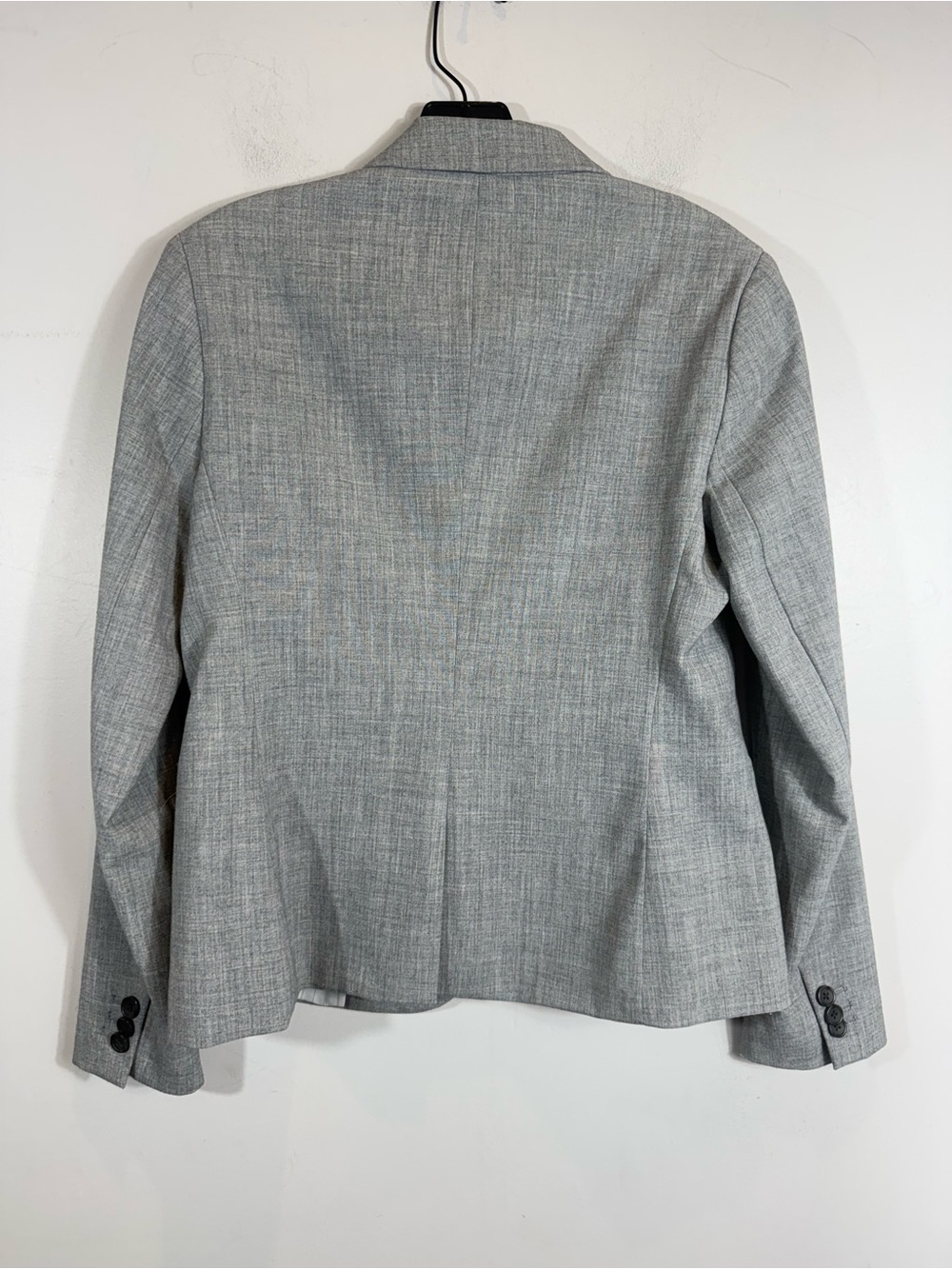 Banana Republic Gray Wool Look Stretch Blazer Jacket Single Button US 6p - Picture 7 of 9